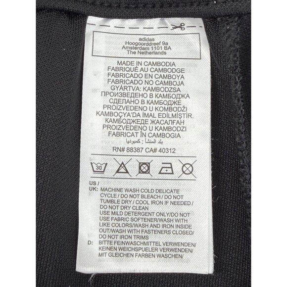 Adidas Black Striped Zip Ankle Cargo Pocket Jogger Pants S| Athleisure Sporty - Picture 13 of 15